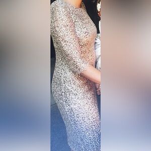 « Kay unger » sequined lace dress